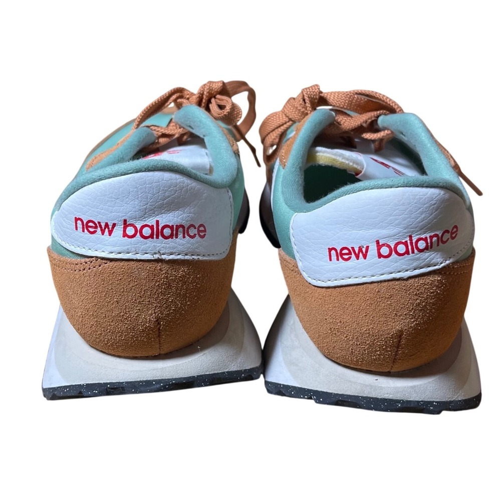 New Balance 237 Womens Mint Green Tan Suede Sneakers WS237IB Size 8.5 - Picture 3 of 6